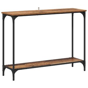 vidaXL Konsola Stare drewno 101 x 30.5 x 75 cm Drewno inżynieryjne