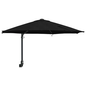 vidaXL Parasolka ogrodowa 248 x 248 x 148 cm Poliester i Stal Czarny