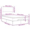 vidaXL Rama ł&oacute;żka otomana z materacem, brązowa, 120x190 cm, tkanina