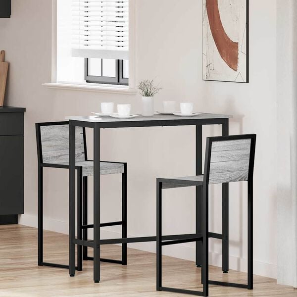 vidaXL st&oacute;ł Szary Sonoma 100 x 40 x 100,5 cm