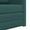 vidaXL Sofa Bed 60cm Ciemna zieleń tkanina
