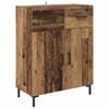 vidaXL Highboard z szufladą 2 pcs Stare drewno Materiał drewnopochodny