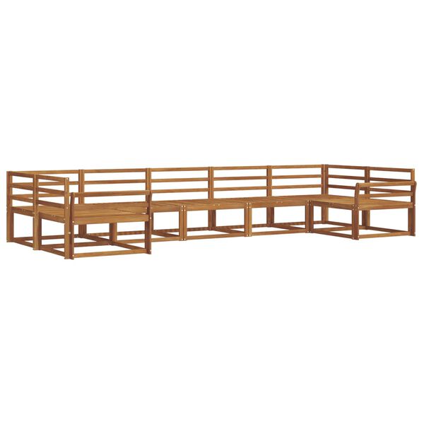 vidaXL Zestaw sof na zewnątrz 7 pcs Naturalny Lite Drewno Akacji