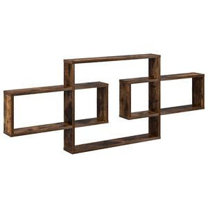 vidaXL P&oacute;łka ścienna Dąb wędzony 130 x 10 x 50 cm Drewno inżynieryjne