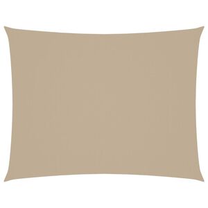 vidaXL Prostokątny żagiel ogrodowy, tkanina Oxford, 5x6 m, beżowy