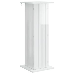vidaXL Stojak na rośliny Biały wysoki połysk 30,5 x 30 x 80,5 cm