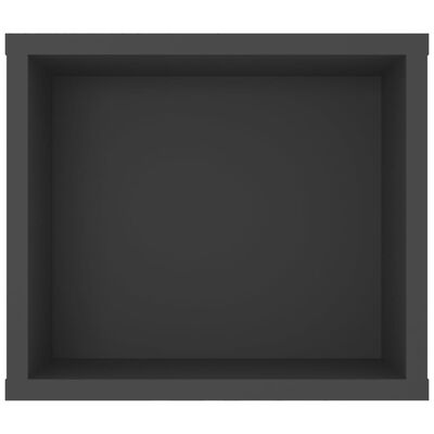 vidaXL Wisząca szafka TV, szara, 100x30x26,5 cm, płyta wiórowa