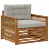 vidaXL Środkowa sofa ogrodowa naturalny