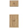 vidaXL Szafki garażowe 2 szt. Dąb rzemieślniczy Drewno klejone
