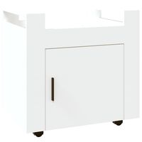 vidaXL Szafka pod biurko, biała, 60x45x60 cm, materiał drewnopochodny