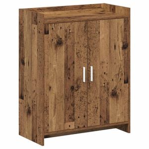 vidaXL Szafka na buty z przechowywaniem Stare drewno 73,5 x 36 x 92 cm