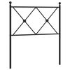 vidaXL Metalowe wymienne wezgłowie, białe, 75 cm