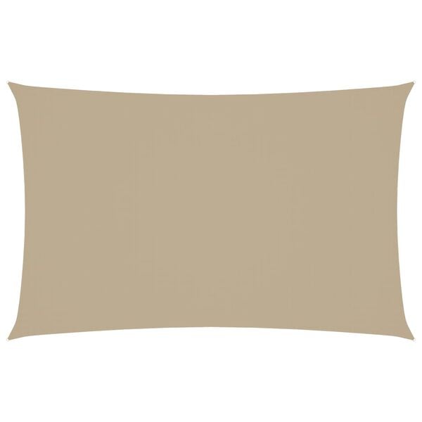 vidaXL Prostokątny żagiel ogrodowy, tkanina Oxford, 2,5x5 m, beżowy