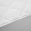 vidaXL Pikowany ochraniacz na materac, biały, 90 x 200 cm, ciężki