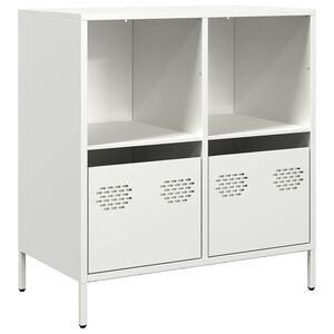 vidaXL Szafka, biała, 68x39x73,5 cm, stal walcowana na zimno