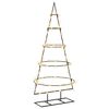 vidaXL Metalowa choinka ze stojakiem KUOPIO 125 cm Ciepła biel Stal
