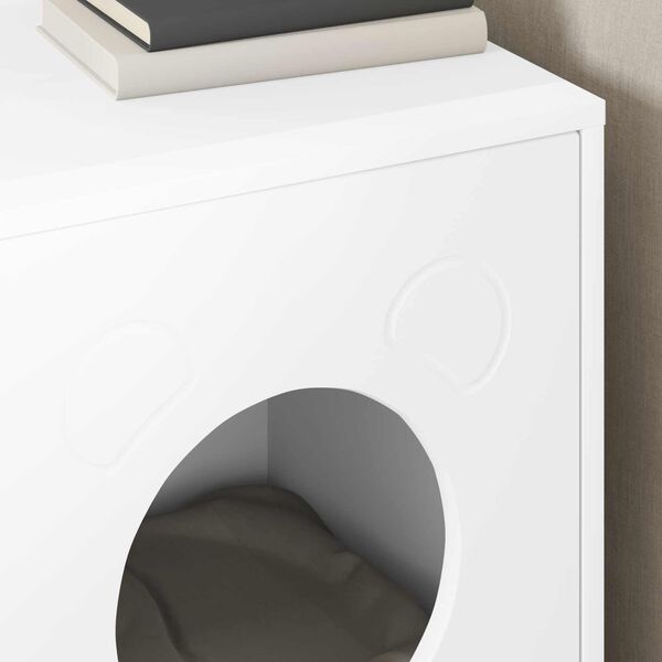 vidaXL Koty Dom Biały 42,5 x 40 x 53 cm Materiał drewnopochodny