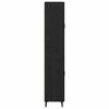 vidaXL Highboard Czarny Dąb 69,5 x 34 x 180 cm Materiał drewnopochodny