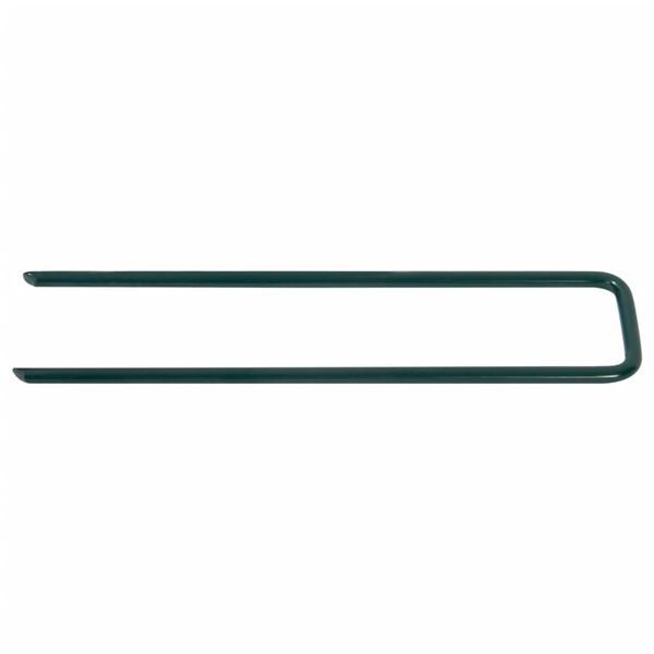 vidaXL Szpilki do sztucznej trawy, 50 szt., kształt U, żelazo