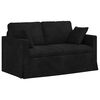 vidaXL Sofa Czarny 138 x 78 x 80 cm Aksamit