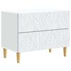 vidaXL Stolik nocny Biały 62 x 34,5 x 48 cm Drewno inżynieryjne