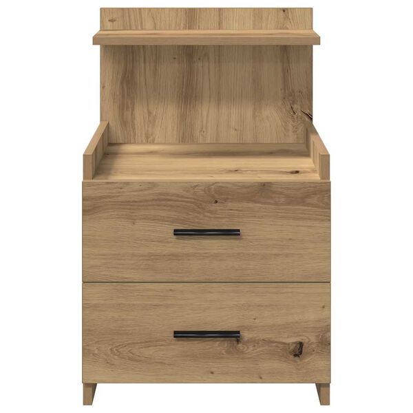 vidaXL Szafka nocna z 2 szufladami Artisan Oak 40x36,5x62 cm