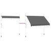 vidaXL Markiza zwijana ręcznie, 300 cm, antracytowa