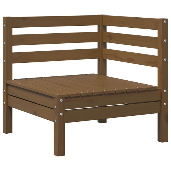 vidaXL 3-cz. zestaw wypoczynkowy do ogrodu, miodowy brąz, sosnowy