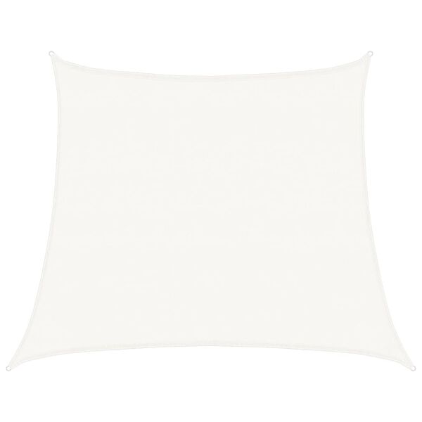 vidaXL Żagiel przeciwsłoneczny, 160 g/m&sup2;, biały, 4/5x4 m, HDPE