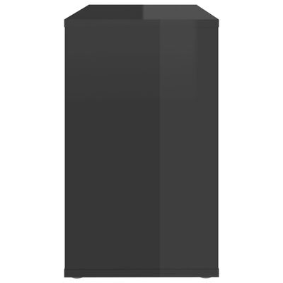 vidaXL Szafka boczna, szara, wysoki połysk, 60x30x50 cm, płyta wiórowa
