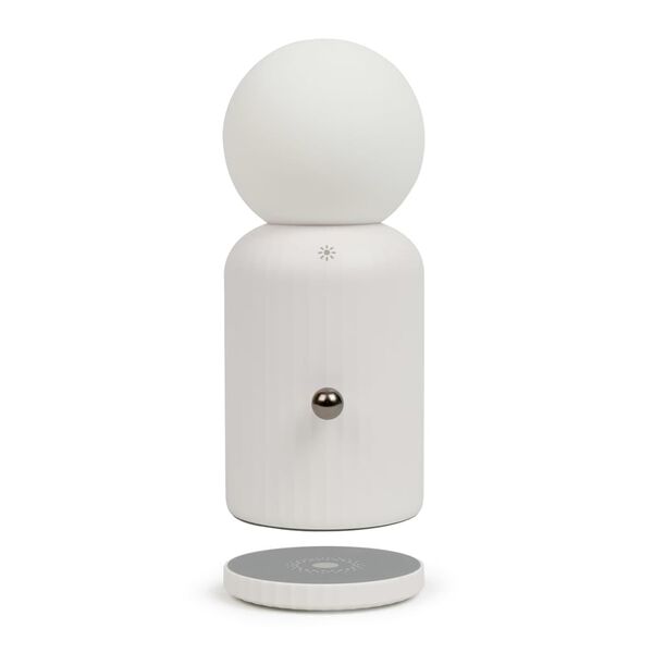 Livoo Bezprzewodowa ładowarka i lampka nastrojowa 2-w-1, 10 W, biała