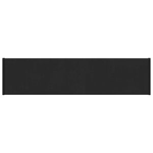 vidaXL Parapet okienny Czarny z rysunkiem drewna 100 x 20 x 4,5 cm PVC