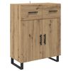 vidaXL Highboard z szufladą Dąb rzemieślniczy 69,5 x 34 x 180 cm