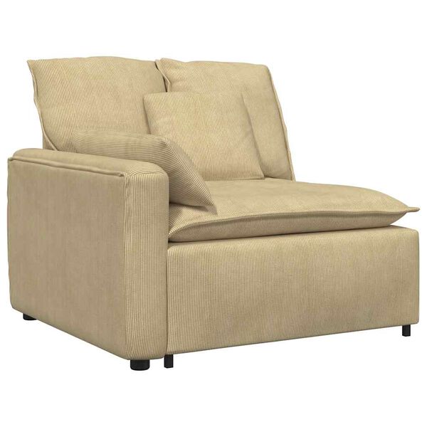 vidaXL Sofa modułowa z poduszkami, szarozielona