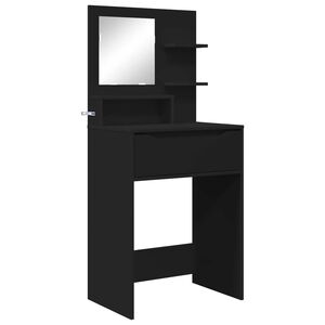 vidaXL Toaletki do sypialni Czarny 80 x 39,6 x 135 cm