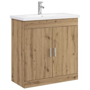 vidaXL Zestaw mebli łazienkowych Dąb artisan 81 x 40 x 84,5 cm