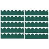 vidaXL Obrzeża trawnikowe, 10 szt., zielone, 65x15 cm, PP