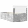 vidaXL Ł&oacute;żko dzienne z szufladą Betonowy szary i czarny 100 x 200 cm