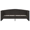 vidaXL Ł&oacute;żko dzienne z materacem i USB, czarny aksamit, 90x200 cm