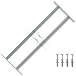 vidaXL Krata na okno z regulacją, 500-650 mm, 3 metalowe pręty