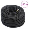 vidaXL Hybrydowy wąż pneumatyczny, czarny, 0,6", 100 m, guma i PVC