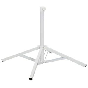 vidaXL Stojak na parasol Biały Stal dla 25-32 mm Słup