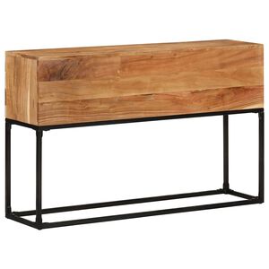 vidaXL Stolik konsolowy, 120 x 30 x 75 cm, lite drewno akacjowe