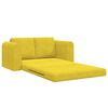 vidaXL Sofa Bed 60cm Ż&oacute;łty Aksamit
