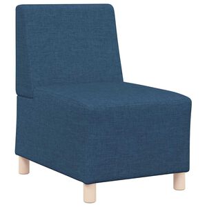 vidaXL Modułowa sofa bez podłokietnik&oacute;w, niebieska, 55 cm, materiał