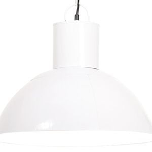 vidaXL Lampa wisząca, 25 W, biała, okrągła, 48 cm, E27
