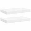 vidaXL P&oacute;łki ścienne, 2 szt., białe, 40x23,5x3,8 cm, MDF