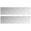 vidaXL Stopień 2 szt. 80 x 20 cm Srebrny Aluminium Prostokątny