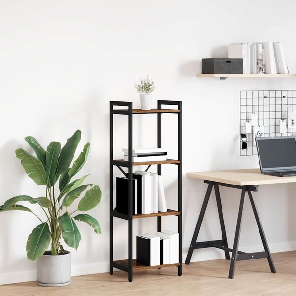 vidaXL P&oacute;łka na książki Stare drewno 40 x 30 x 85 cm