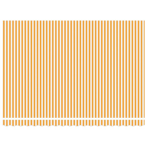 vidaXL Markiza zwijana Ż&oacute;łty i Biały 450 &times; 300 cm Poliester i Metal